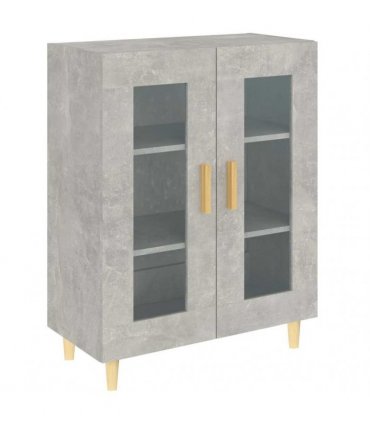 vidaXL Sideboard Concrete Grey 69.5x34x90 cm Engineered Wood — V0672032249