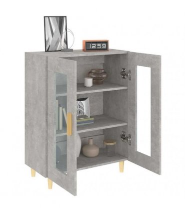 vidaXL Sideboard Concrete Grey 69.5x34x90 cm Engineered Wood — V0672032249