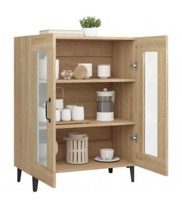 vidaXL Sideboard Sonoma Oak 69.5x34x90 cm Engineered Wood — V0672032252