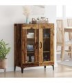 vidaXL Sideboard Old Wood 69.5 x 34 x 90 cm Engineered Wood and Iron