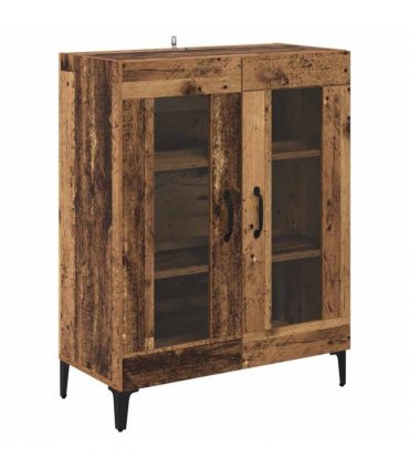 vidaXL Sideboard Old Wood 69.5 x 34 x 90 cm Engineered Wood and Iron
