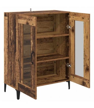 vidaXL Sideboard Old Wood 69.5 x 34 x 90 cm Engineered Wood and Iron