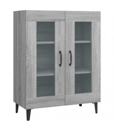 vidaXL Sideboard Grey Sonoma 69.5x34x90 cm Engineered Wood — V0672032258