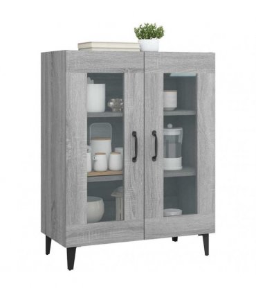 vidaXL Sideboard Grey Sonoma 69.5x34x90 cm Engineered Wood — V0672032258