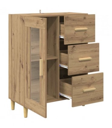 vidaXL Sideboard Artisan Oak 69.5 x 34 x 90 cm Engineered Wood — V0672032259