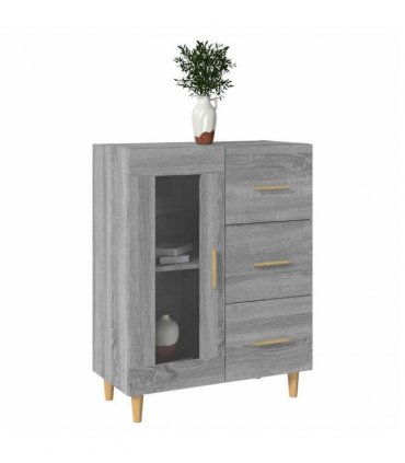 vidaXL Sideboard Grey Sonoma 69,5x34x90 cm Engineered Wood