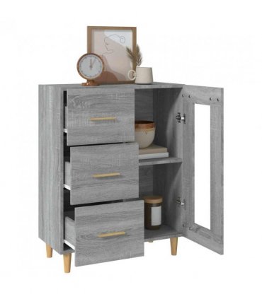 vidaXL Sideboard Grey Sonoma 69,5x34x90 cm Engineered Wood