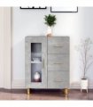 vidaXL Sideboard Concrete Grey 69,5x34x90 cm Engineered Wood