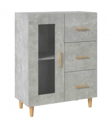 vidaXL Sideboard Concrete Grey 69,5x34x90 cm Engineered Wood