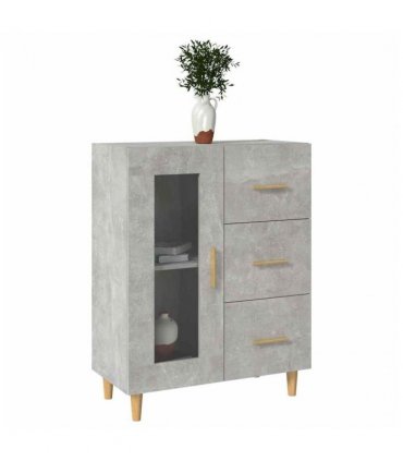 vidaXL Sideboard Concrete Grey 69,5x34x90 cm Engineered Wood
