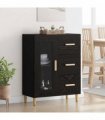 vidaXL Sideboard Black Oak 69.5 x 34 x 90 cm Engineered Wood — V0672032262