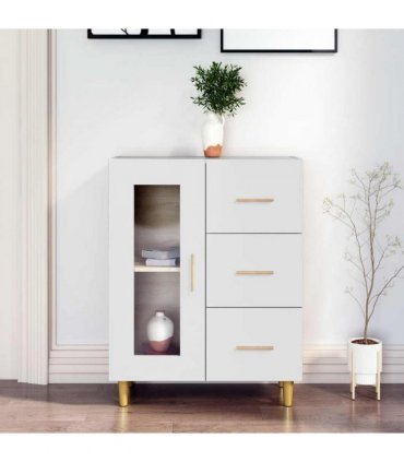 vidaXL Sideboard White 69,5x34x90 cm Engineered Wood