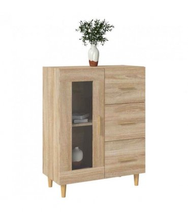 vidaXL Sideboard Sonoma Oak 69,5x34x90 cm Engineered Wood