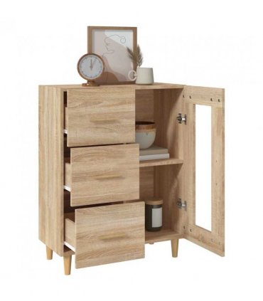 vidaXL Sideboard Sonoma Oak 69,5x34x90 cm Engineered Wood