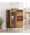 vidaXL Sideboard Old Wood 69.5 x 34 x 90 cm Engineered Wood — V0672032267