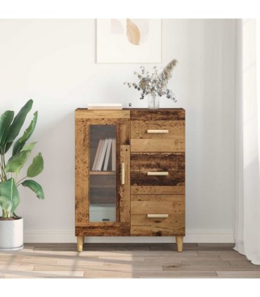 vidaXL Sideboard Old Wood 69.5 x 34 x 90 cm Engineered Wood — V0672032267