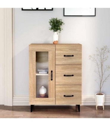 vidaXL Sideboard Sonoma Oak 69.5x34x90 cm Engineered Wood — V0672032270