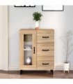 vidaXL Sideboard Sonoma Oak 69.5x34x90 cm Engineered Wood — V0672032270