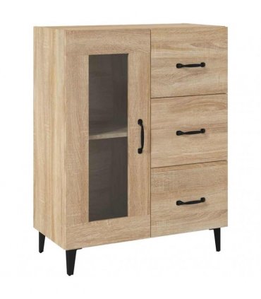 vidaXL Sideboard Sonoma Oak 69.5x34x90 cm Engineered Wood — V0672032270