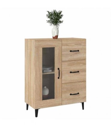 vidaXL Sideboard Sonoma Oak 69.5x34x90 cm Engineered Wood — V0672032270