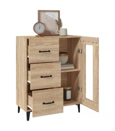 vidaXL Sideboard Sonoma Oak 69.5x34x90 cm Engineered Wood — V0672032270