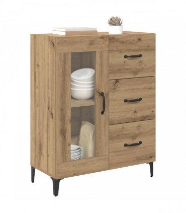 vidaXL Sideboard with Drawer Artisan Oak 69.5 x 34 x 90 cm — V0672032271