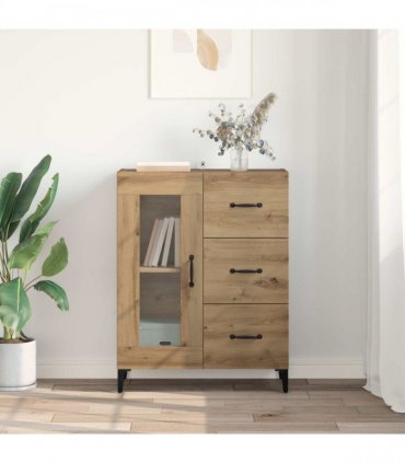 vidaXL Sideboard with Drawer Artisan Oak 69.5 x 34 x 90 cm — V0672032271