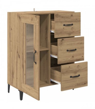 vidaXL Sideboard with Drawer Artisan Oak 69.5 x 34 x 90 cm — V0672032271