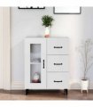 vidaXL Sideboard White 69.5x34x90 cm Engineered Wood — V0672032272