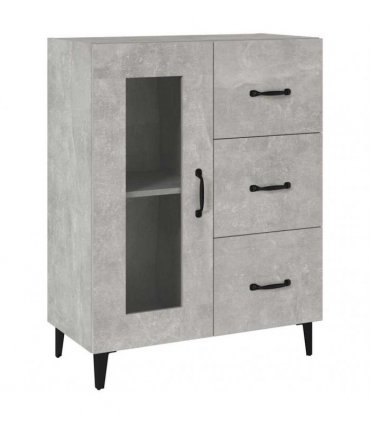 vidaXL Sideboard Concrete Grey 69.5x34x90 cm Engineered Wood — V0672032274
