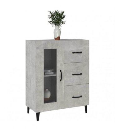 vidaXL Sideboard Concrete Grey 69.5x34x90 cm Engineered Wood — V0672032274