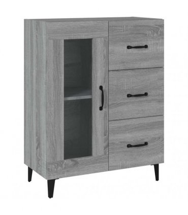 vidaXL Sideboard Grey Sonoma 69.5x34x90 cm Engineered Wood — V0672032276