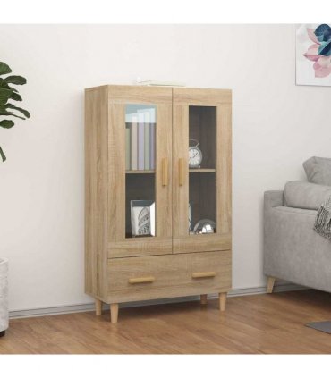 vidaXL Highboard Sonoma Oak 70x31x115 cm Engineered Wood — V0672032279