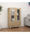 vidaXL Highboard Sonoma Oak 70x31x115 cm Engineered Wood — V0672032279