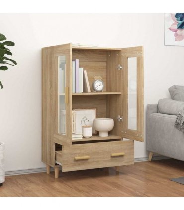 vidaXL Highboard Sonoma Oak 70x31x115 cm Engineered Wood — V0672032279