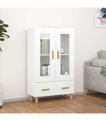 vidaXL Highboard White 70x31x115 cm Engineered Wood — V0672032281