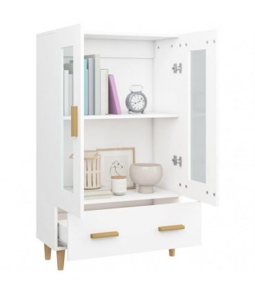 vidaXL Highboard White 70x31x115 cm Engineered Wood — V0672032281