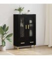 vidaXL Highboard Black Oak 70 x 31 x 115 cm Engineered Wood — V0672032283