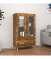 vidaXL Highboard Smoked Oak 70x31x115 cm Engineered Wood