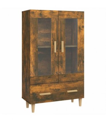 vidaXL Highboard Smoked Oak 70x31x115 cm Engineered Wood