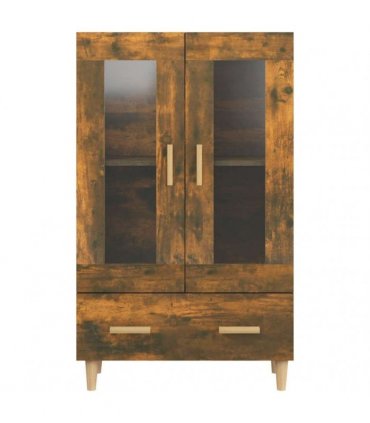 vidaXL Highboard Smoked Oak 70x31x115 cm Engineered Wood