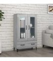 vidaXL Highboard Grey Sonoma 70x31x115 cm Engineered Wood — V0672032285