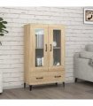 vidaXL Highboard Sonoma Oak 70x31x115 cm Engineered Wood — V0672032286