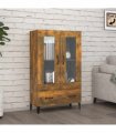 vidaXL Highboard Smoked Oak 70x31x115 cm Engineered Wood — V0672032287