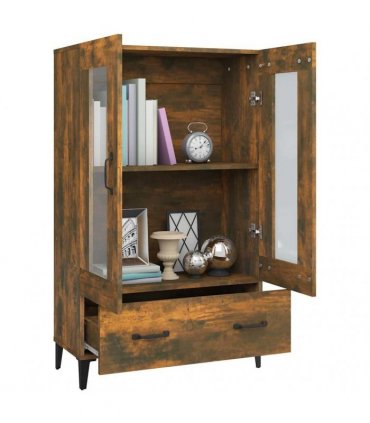 vidaXL Highboard Smoked Oak 70x31x115 cm Engineered Wood — V0672032287