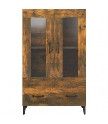 vidaXL Highboard Smoked Oak 70x31x115 cm Engineered Wood — V0672032287