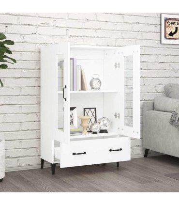 vidaXL Highboard White 70x31x115 cm Engineered Wood — V0672032288