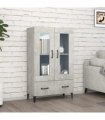 vidaXL Highboard Concrete Grey 70x31x115 cm Engineered Wood — V0672032292