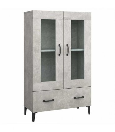 vidaXL Highboard Concrete Grey 70x31x115 cm Engineered Wood — V0672032292