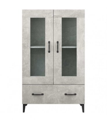 vidaXL Highboard Concrete Grey 70x31x115 cm Engineered Wood — V0672032292